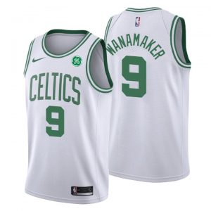 Maillot Basket Boston Celtics 9 Brad Wanamaker Association Blanc Swingman - Homme